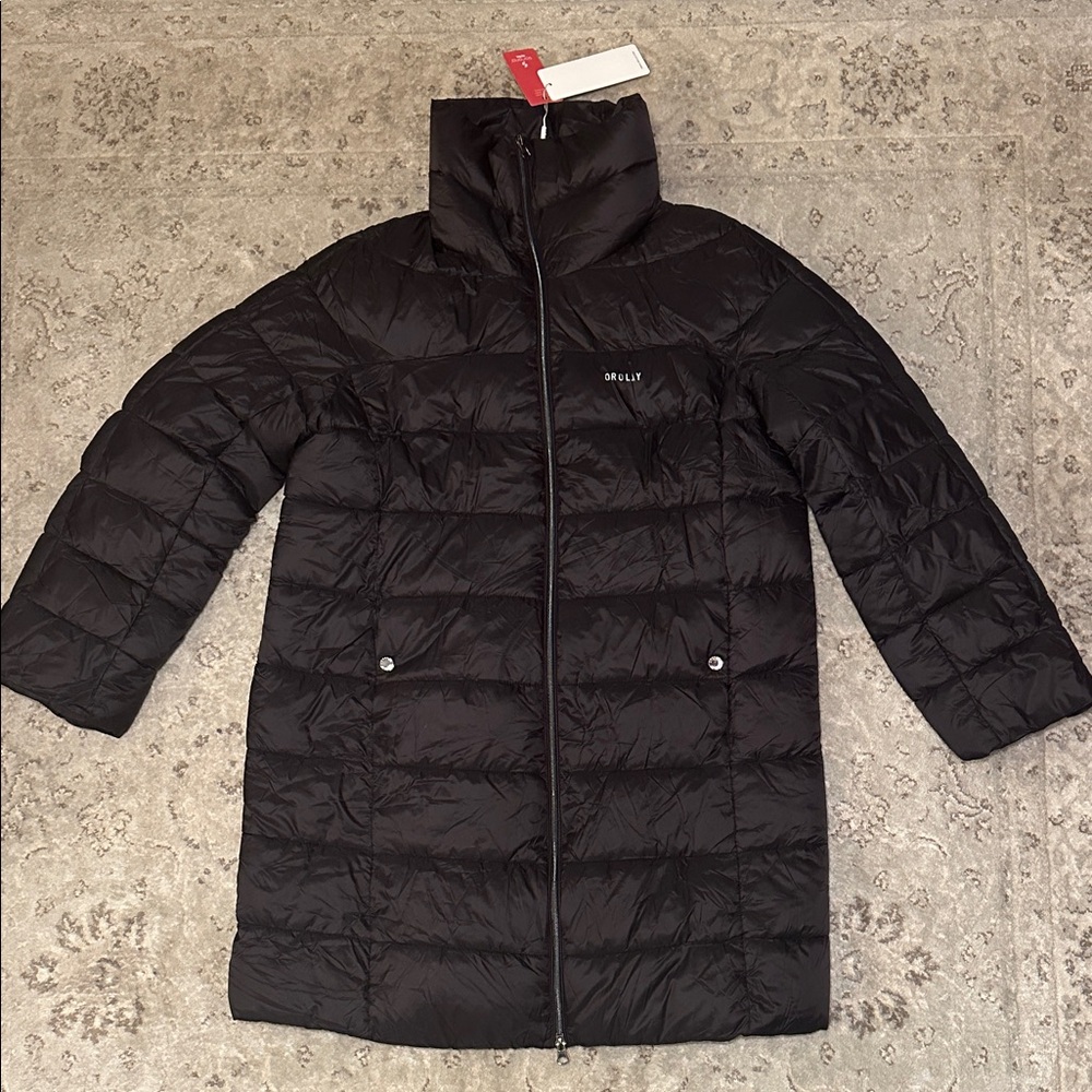 NWT OLAY Women's sorona AURA large Black Puffer Jacket
